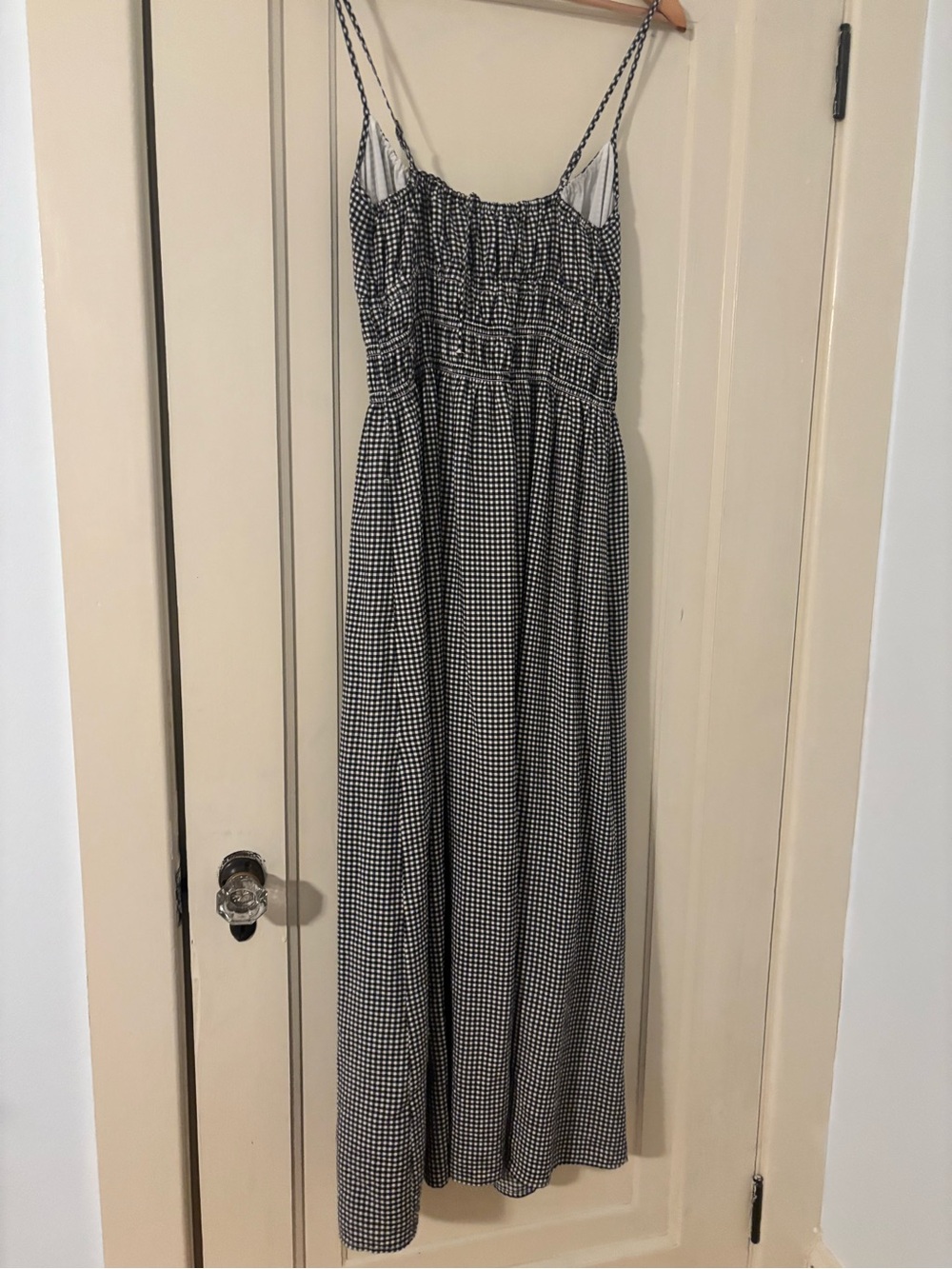 Abercrombie & Fitch Black and White Gingham Maxi Dress - Picture 4 of 5